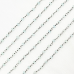 Load image into Gallery viewer, Aquamarine Oxidized Wire Chain.