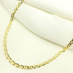 Load image into Gallery viewer, 100FLP1FGT2A9L001. 14K Solid Gold Flat Marina Link Chain