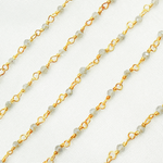 Load image into Gallery viewer, Coated Labradorite Wire Wrap Chain