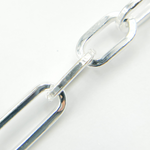 Load image into Gallery viewer, 925 Sterling Silver Flat Paper Clip Chain.