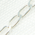 Load image into Gallery viewer, 925 Sterling Silver Paperclip Flat Link Chain