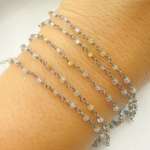 Load image into Gallery viewer, Gold Rutile Oxidized Wire Chain