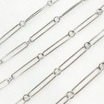Load image into Gallery viewer, V39OX. Oxidized Sterling Silver Paperclip Link Chain