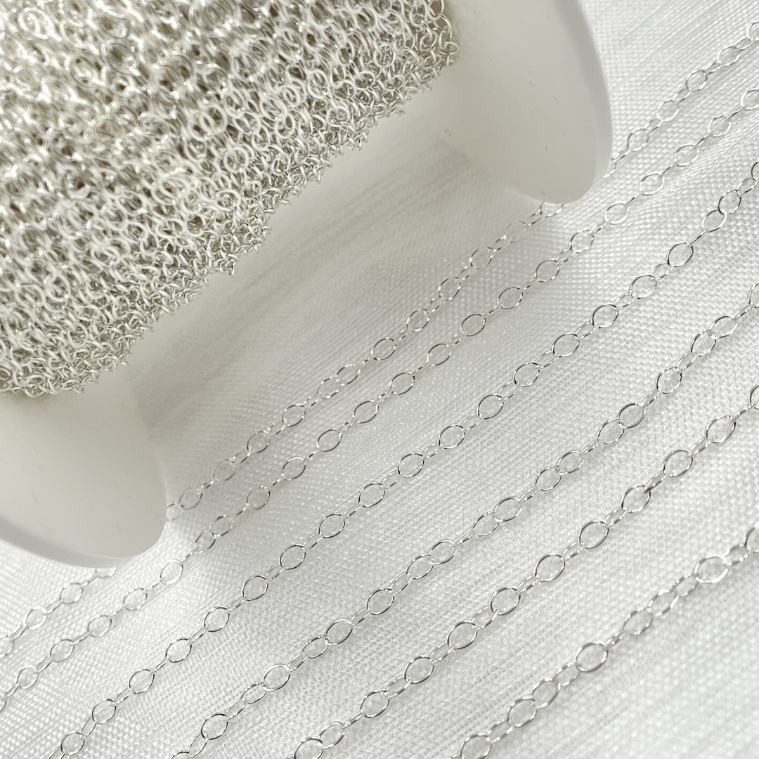 Sterling Silver Oval Cable Chain