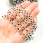 Load image into Gallery viewer, Crystal Cluster Dangle Oxidized Wire Chain