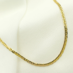 Load image into Gallery viewer, 14K Solid Gold Flat Snake Chain