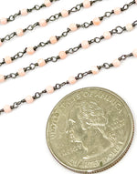 Load image into Gallery viewer, Coral Wire Wrap Chain. COR4