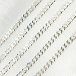 Load image into Gallery viewer, 925 Sterling Silver Flat Curb Link Chain