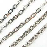 Load image into Gallery viewer, Z90OX1. Oxidized Shinny Sterling Silver Rectangle Diamond Cut Heavy Cable