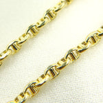 Load image into Gallery viewer, 14K Solid Yellow Gold Diamond Cut Marina Link Bracelet