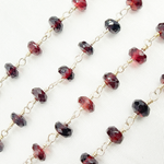 Load image into Gallery viewer, Garnet 925 Sterling Silver Wire Chain