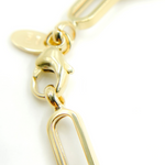 Load image into Gallery viewer, 14K Solid Gold Flat Box Link Bracelet