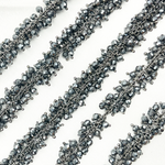 Load image into Gallery viewer, Hematite Closer Cluster Dangle Oxidized Wire Chain