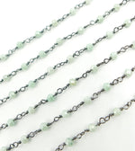 Load image into Gallery viewer, Aquamarine Coated Wire Wrap Chain