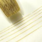 Load image into Gallery viewer, 14K Solid Yellow Gold Curb Link Chain