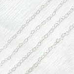 Load image into Gallery viewer, Sterling Silver Heart Link Chain
