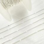 Load image into Gallery viewer, 925 Sterling Silver Satellite Curb & Diamond Cut Marina Link Chain