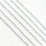 Load image into Gallery viewer, Aquamarine Oxidized Wire Chain.