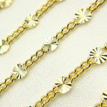Load image into Gallery viewer, Gold Plated 925 Sterling Silver Curb and Marina Diamond Cut Link Chain.