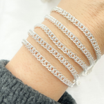 Load image into Gallery viewer, 925 Sterling Silver Double Curb Chain