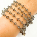 Load image into Gallery viewer, Smoky Quartz Oxidized Wire Chain