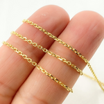 Load image into Gallery viewer, 14K Solid Gold Diamond Cut Cable Chain