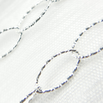 Load image into Gallery viewer, Y82SS. Sterling Silver Diamond Cut Oval Link Chain