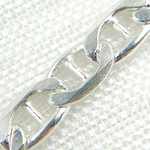 Load image into Gallery viewer, Sterling Silver Flat Marina Link Chain