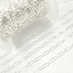 Load image into Gallery viewer, Sterling Silver Smooth Oval Link & Round Links Chain