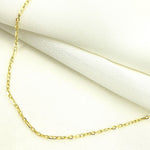 Load image into Gallery viewer, 050FA5P1T5. 14K Solid Gold Paperclip Marina Link Chain