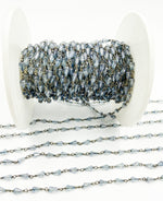 Load image into Gallery viewer, Coated Crystal Oxidized Wire Chain