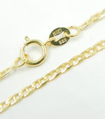Load image into Gallery viewer, 045FLP1FGT2A9L001. 14k Gold Flat Marina Link Chain