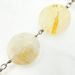 Load image into Gallery viewer, Golden Rutile Oxidized Wire Chain.