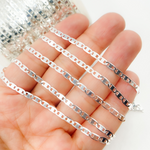Load image into Gallery viewer, 925 Sterling Silver Flat Marina Chain.