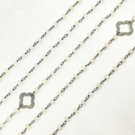 Load image into Gallery viewer, Moonstone with Marquis Shape Oxidized Wire Chain.