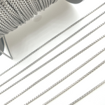 Load image into Gallery viewer, Oxidized Sterling Silver Box Chain