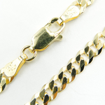 Load image into Gallery viewer, 14K Solid Gold Flat Curb Chain