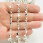 Load image into Gallery viewer, 925 Sterling Silver Dangle Square Chain