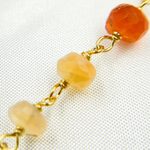 Load image into Gallery viewer, Fire Opal Gold Plated Wire Chain