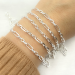 Load image into Gallery viewer, Sterling Silver Diamond Cut Paperclip Chain