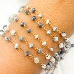 Load image into Gallery viewer, Dendrite Rose Gold Plated Wire Chain