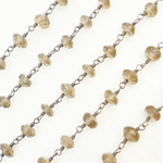 Load image into Gallery viewer, Smoky Quartz Oxidized Wire Chain