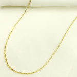 Load image into Gallery viewer, 14K Solid Gold Diamond Cut Marina Link Chain