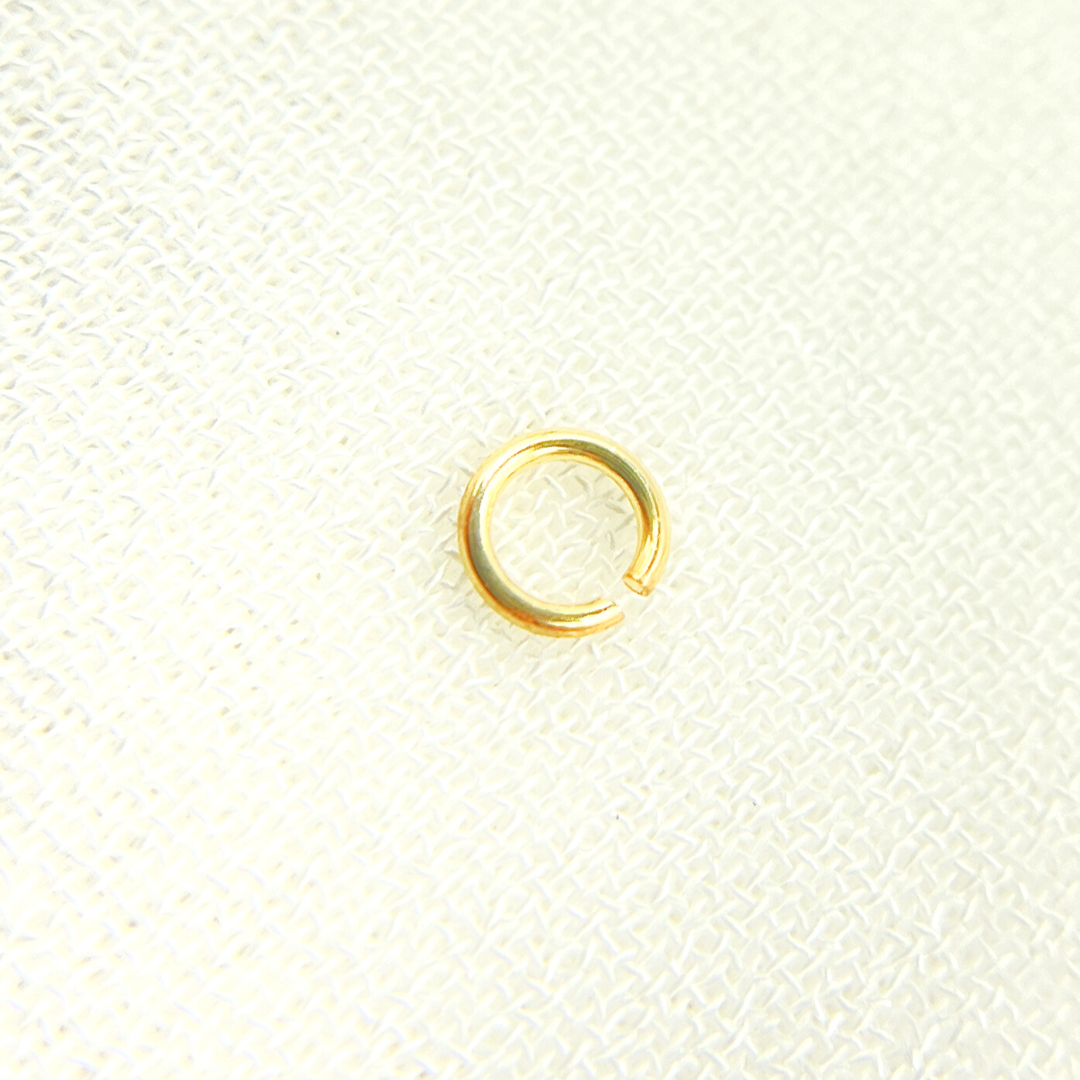 Gauge Gold Plated Sterling Silver Open Jump Ring
