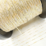 Load image into Gallery viewer, Z26GS2. 925 Sterling Silver Satellite Gold Plated 3 Cubes Chain