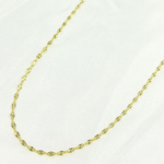 Load image into Gallery viewer, 14k Solid Yellow Gold Marina Diamond Cut Link Chain