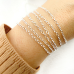 Load image into Gallery viewer, V196SS. Sterling Silver Smooth Oval Link Chain