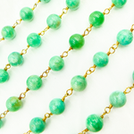 Load image into Gallery viewer, Amazonite Gold Plated Wire Chain