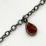 Load image into Gallery viewer, Multi Gemstone Dangle Oxidized Wire Chain.