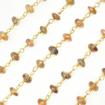 Load image into Gallery viewer, Andalusite Gold Plated Wire Chain.